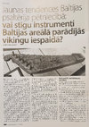 Research paper thumbnail of Jaunas tendences Baltijas psaltērija pētniecībā: vai stīgu instrumenti Baltijas areālā parādijās vikingu iespaidā? (New trends in Baltic psaltery research: did stringed instruments appear in the Baltic area under the influence of the Vikings?)