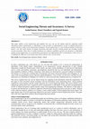 Research paper thumbnail of Social Engineering Threats and Awareness: A Survey