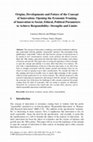 Origins, Developments and Future of the Concept of Innovation: Opening the Economic Framing of Innovation to Social, Ethical, Political Parameters to Achieve Responsibility: Strengths and Limits Cover Page