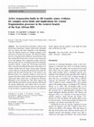 Research paper thumbnail of Active transsection faults in rift transfer zones: evidence for complex stress fields and implications for crustal fragmentation processes in the western branch of the East African Rift