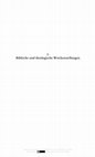 Research paper thumbnail of „Der Gerechte kennt das Bedürfnis seines Viehs.“ (Spr 12,10 a) Ethische Aspekte des Mensch-Tier-Verhältnisses im Alten Testament