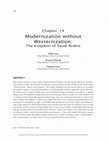 Research paper thumbnail of Modernization without Westernization