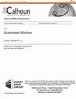 Research paper thumbnail of Automated Warfare