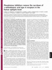 Research paper thumbnail of Phosphatase inhibitors remove the run-down of  -aminobutyric acid type A receptors in the human epileptic brain