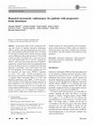 Research paper thumbnail of Repeated stereotactic radiosurgery for patients with progressive brain metastases