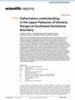 Research paper thumbnail of Deformation understanding in the Upper Paleozoic of Ventana Ranges at Southwest Gondwana Boundary