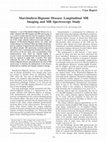 Research paper thumbnail of Marchiafava-Bignami disease: longitudinal MR imaging and MR spectroscopy study. AJNR Am J Neuroradiol 2003;24:249–253 FIG 3. Case 2, a 65-year-old man, known to be a chronic alcoholic and to have hepatic cirrhosis, who presented with an acute onset of alt