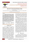 Research paper thumbnail of Role of ICT in Educational Planning in India