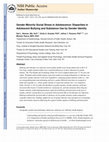 Research paper thumbnail of Gender Minority Social Stress in Adolescence: Disparities in Adolescent Bullying and Substance Use by Gender Identity