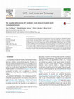 Research paper thumbnail of The quality alterations of rainbow trout mince treated with transglutaminase