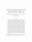 Compensating Atmospheric Turbulence Effects at High Zenith Angles with Adaptive Optics Using Advanced Phase Reconstructors Cover Page