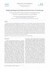 Research paper thumbnail of Morpho-phenological and Antibacterial Characteristics of Aconitum spp