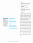 Research paper thumbnail of Teoría de las relaciones internacionales y soberanía: construcción, deconstrucción y reconstrucción