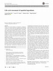 Research paper thumbnail of Life cycle assessment of aquafeed ingredients