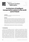 Architecture of intelligent transportation systems in the world and in Poland Cover Page