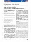 Research paper thumbnail of Cost Impact of Intrathecal Polyanalgesia