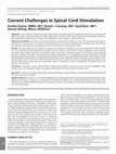 Research paper thumbnail of Current Challenges in Spinal Cord Stimulation