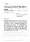 Research paper thumbnail of Full-time school in Portugal: ideas and the implementation “model” of a public policy of education