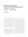 Research paper thumbnail of Repensando a escolha racional e a teoria da agência: fazendeiros de gado e capatazes no século XIX