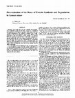 Research paper thumbnail of Determination of the Rates of Protein Synthesis and Degradation in Lemna minor