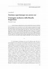 Research paper thumbnail of Sentimus Experimurque Nos Aureos Esse. L'Immagine Mediatrice Della Filosofia Bergsoniana