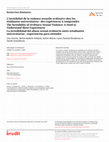 Research paper thumbnail of L’invisibilité de la violence sexuelle ordinaire chez les étudiantes universitaires : des expériences à comprendre