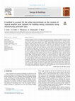 Research paper thumbnail of A method to account for the urban microclimate on the creation of ‘typical weather year’ datasets for building energy simulation, using stochastically generated data