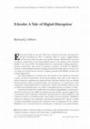 Research paper thumbnail of E-Books: A Tale of Digital Disruption