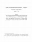 Research paper thumbnail of Product Innovation Incentives: Monopoly vs. Competition