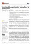 Research paper thumbnail of Preparation and Characterization of Cellulose Nanofibers from Banana Pseudostem by Acid Hydrolysis: Physico-Chemical and Thermal Properties