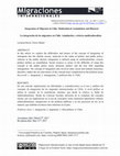 Research paper thumbnail of La integración de los migrantes en Chile. Asimilación y retórica multiculturalista