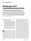 Befugt oder nicht? Sauerstoffmessung im Heim Cover Page