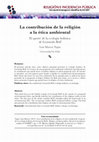 Research paper thumbnail of La contribución de la religión a la ética ambiental: El aporte de la ecología holística de Leonardo Boff