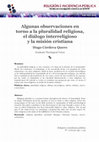 Research paper thumbnail of Algunas observaciones en torno a la pluralidad religiosa, el diálogo interreligioso y la misión cristiana