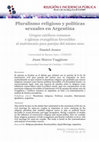 Research paper thumbnail of Pluralismo religioso y políticas sexuales en Argentina: Grupos católicos romanos e iglesias evangélicas favorables al matrimonio para parejas del mismo sexo