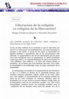 Research paper thumbnail of Editorial. Liberación de la religión ¿o religión de la liberación?