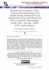 Research paper thumbnail of Reseña de Joseph N. Goh, Living Out Sexuality and Faith: Body Admissions of Malaysian Gay and Bisexual Men. Londres: Routledge, 2018; xiii + 191 pp., ISBN 978-1-138-30544-1