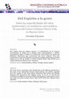 Research paper thumbnail of Del Espíritu a la gente: Sobre las especificidades del ethos pentecostal y su incidencia socio-política. El caso del Centro Cristiano Nueva Vida en Buenos Aires