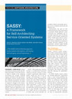 SASSY: A Framework for Self-Architecting Service-Oriented Systems Cover Page