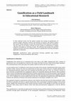 Research paper thumbnail of Gamification as a Field Landmark in Educational Research