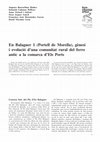 Research paper thumbnail of En Balaguer 1 (Portell de Morella), gènesi i evolució d'una comunitat rural del ferro antic a la comarca d'Els Ports