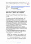 Research paper thumbnail of Achieving consensus and controversy around applicability of palliative care to dementia