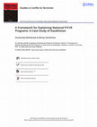 Research paper thumbnail of A Framework for Explaining National P CVE Programs A Case Study of Kazakhstan