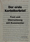 Der erste Korintherbrief Text und Übersetzung mit Kommentar Cover Page