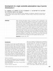 Development of a single nucleotide polymorphism map of porcine chromosome 2 Cover Page