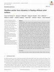 Research paper thumbnail of Multiline anchor force dynamics in floating offshore wind turbines