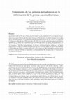 Research paper thumbnail of Tratamiento de los géneros periodísticos en la información de la prensa euromediterránea