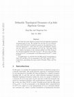 Research paper thumbnail of Definably topological dynamics of p-adic algebraic groups