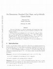 Research paper thumbnail of On Dimensions, Standard Part Maps, and p-Adically Closed Fields