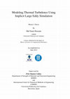 Research paper thumbnail of Modeling Thermal Turbulence Using Implicit Large Eddy Simulation